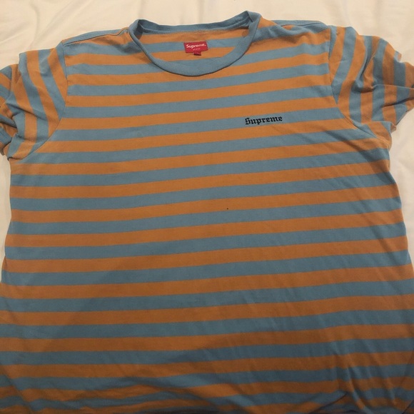 supreme bar stripe tee